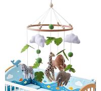 Mobile Per La Culla - Ornamento Lenitivo Visivamente Stimolante | Cellulari Della Camera Del Bambino Animale Feltro Fatto A Mano | Decorazione Appesa Per Culla, Camera Da , Gioco Per L'Inf