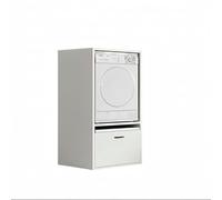 Mobile Per Lavatrice Asciugatrice Armadio Mobiletto Bagno Mobili Salvaspazio Con Cassetto E Mensola Allungabile Scaffale In Legno Armadietto Per Lavanderia Coprilavatrice 70 x 146 x 64 Cm Bianco