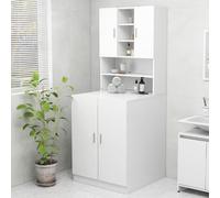 vidaXL Mobile per Lavatrice Bianco 70,5x25,5x90 cm