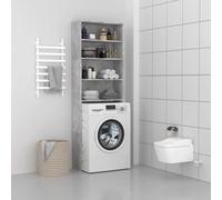 vidaXL Mobile per Lavatrice Grigio Cemento 64x24x190 cm