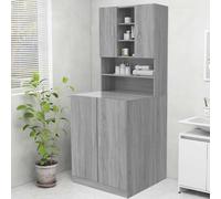 vidaXL Mobile per lavatrice Grigio Sonoma 70,5x25,5x90 cm