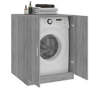 Mobile per Lavatrice Grigio Sonoma 70,5x71,5x91,5 cm Mobiletto per Lavatrice con 2 Anta Mobile Coprilavatrice Mobile Lavatrice per Prodotti Bucato e Pulizia (29,4 KG)