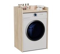 Mobile per Lavatrice o Asciugatrice con Ripiano Superiore - Mobile Copri Lavatrice da Bagno/Lavanderia, Design Minimal, Struttura con Fianchi e Schienale, in Diversi Colori MLT1 (Rovere chiaro)