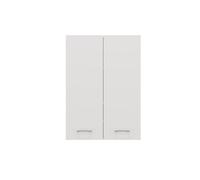 CDF Armadio per lavatrice Pola Mini DD | Colore: Bianco | Armadio moderno sopra la lavatrice | ripiano | Ripiani spaziosi | Montaggio facile | Lati lisci senza tappi terminali
