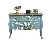 Mobile per Piatti Credenza decorativa for ingresso in legno dipinta in stile nordico, vecchia ed elegante credenza for corridoio