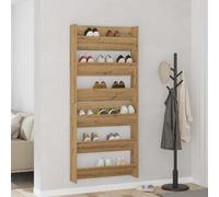 Mobile per scarpe 2 pz 85 x 18 x 90 cm Legno ingegnerizzato