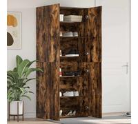 vidaXL Scarpiera Cabinet per Scarpe Rovere Affumicato 80x35,5x180 cm Legno ingegnerizzato