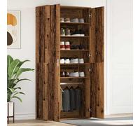 vidaXL Mobile per Scarpe Legno Vecchio 80x39x180 cm Legno Ingegnierizzato
