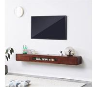 Mobile per TV galleggiante da parete, mobiletto per intrattenimento moderno, console multimediale con porta, 140 cm, ripiani per TV, elegante gabbia galleggiante per la decorazione della casa