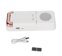 Mobile Phone Holder Bluetooth Speaker - High Power 5W Speaker with Durable ABS Design for Smartphones and Tablets (White)