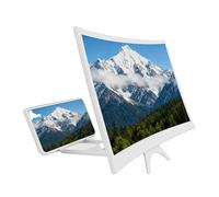 Mobile Phone Magnifier - 12-Inch Foldable Curved Screen | Cell Phone Magnifier for Seniors | Clear Projector for Video Watching Movie Night Home Travel Break Party, Lazy Stand