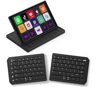 Tastiera touchscreen con Stream Deck, tastiera ergonomica divisa+mini monitor da 8 pollici, bluetooth, tasti macro attivano azioni in app e software come OBS, Twitch, YouTube e altro, funziona con Mac