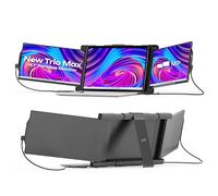 Mobile Pixels - Monitor portatile Trio Max da 14,1", triplo monitor per laptop, IPS FHD 1080P, con Plug and Play, adatto per laptop da 15-17,3", cavalletto integrato, magneti opzionali (Tri-Screen)