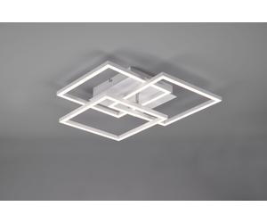 MOBILE PLAFONIERA LED 27W 3200lm, 2700 - 6000K BIANCA 3 QUADRATI ORIENTABILI CON TELECOMANDO MULTIFUNZIONE L. 39CM DIMMERABILE