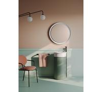 Mobile porta lavabo tondo H72 cm con storage interno Opera