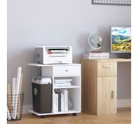 Mobile Porta Stampante in Legno con 1 Cassetto, 2 Ripiani e Mensola CPU, per Ufficio 60x40x68.5cm Description:Rendi più efficiente il tuo ufficio con questo mobile porta stampante Vinsetto. Ha un ampi