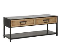 Mobile Porta TV 2 Cassetti 95x38x38 cm in Metallo e Legno