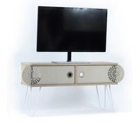 Mobile Porta TV Basso Rovere Moderno Industrial da Salotto Design Televisione