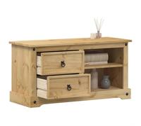 Mobile Porta TV Corona 100x40x52 cm in Legno Massello di Pino Tavolino Porta Tv Mobile Per Tv Mobile Sala Mobile Porta Tv Soggiorno per Sala Giochi Camera Da Letto Sala Da Pranzo Sala Di Ricreazione