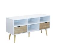 Mobile TV Scandinavo Legno 117x39x58 Bianco Brody DecHome