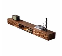 Mobile porta TV Mensola TV sospesa in noce nero, 70,8''/78,7'', moderna mensola TV sospesa a parete, mensola for intrattenimento, unità TV a parete con 2 cassetti e 1 anta for camera da letto e soggio