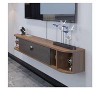 Mobile Porta Tv Mensola TV sospesa stretta, console TV a parete da 63'', mensola sospesa moderna sotto la TV, mensola sospesa for intrattenimento Supporto TV con ripiano aperto for soggiorno, ufficio