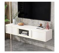 Mobile Porta Tv Mobile TV moderno sospeso, mobile TV montato a parete da 55''/63'', ripiani porta TV sospesi con anta ribaltabile verso il basso, centro console multimediale di intrattenimento, grande