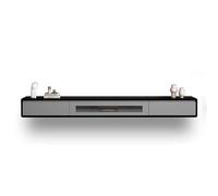 Mobile Porta Tv Mobile TV sospeso for sotto TV, consolle TV montata a parete, unità TV sospese moderne in legno massello, centro di intrattenimento con cassetti portaoggetti Tavolino TV(Grijs,180x24x2