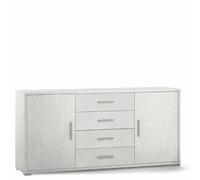 Mobile porta TV Sarmog con 4 cassetti Mobili ufficio bianco con 2 ante credenza