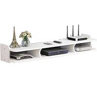 Mobile Porta Tv Scaffale Set Top Box A Parete Scaffale Multifunzionale Per Tv Satellitare Scaffale Scatola Di Immagazzinaggio Nessuna Perforazione Comodo Smontaggio Grande Capacità Di Stoccaggio/Rosa
