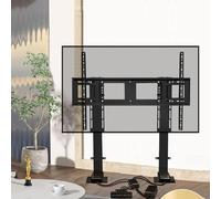 Mobile porta TV - Supporto da pavimento per TV elettrico, con telecomando e impostazione di memoria, per TV da 55-100 pollici, spaziatura dei fori di supporto compresa tra 960 e 600 mm