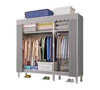 Mobile portaoggetti 173 x 46 x 126 cm - Costruzione in legno resistente, ripiani regolabili, design moderno per soggiorno, ufficio o garage, soluzione organizzativa robusta e spaziosa