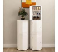 Mobile portaoggetti girevole a 306° con base in metallo per ingresso design moderno semplice bianco 45 cm elegante salvaspazio perfetto per la casa nization
