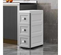 Mobile portaoggetti sottile e sottile, per bagno e cucina, alto e multifunzionale, salvaspazio, design sottile, soluzione elegante per la casa