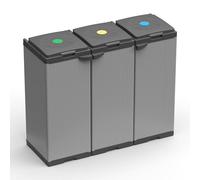 Mobile Portasacco per Raccolta differenziata in Plastica, Facile da Montare, Modular System, adatto a Sacchi da 80-110 L, Resistente, Ambienti Interni ed Esterni, 102L x 38P x 87H cm