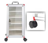 Mobile portatile Mobile Phone Storage Cabinet con ruote Handheld nizer Compact Smartphone Holder 72-Slot Phone Station per un facile trasporto e nization
