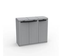 Contenitore EcoCab 3 per raccolta differenziata - 102x39x88,7 cm - 3 portasacco da 110 L ciascuno - Terry
