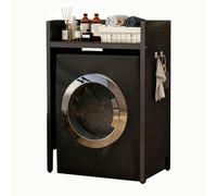 Mobile Ripiano Della Sopra Lavatrice Scaffale Sopra La Lavatrice Kit Impilabile Asciugatrice Mobili Asciugatrice Telaio in acciaio Capacità Di Carico 200 Kg Per Bagno Balcone Lavanderia black B