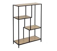 Mobile,Scaffale Libreria Design Industriale con 4 Ripiani L77xL33xH114 cm