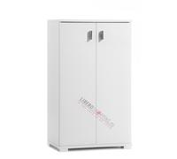 Mobile scarpiera in legno a due ante colore BIANCO