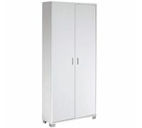 Mobile scarpiera multiuso con 8 ripiani Armadio Scarpiere bianco 83x29x190 cm