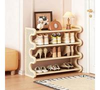 Mobile Scarpiera ,Portascarpe Ingresso Casa ，Armadio Mobiletto Ausiliario Multiuso ，Salvaspazio，facile da montare,Organizzatore per 12-18 Paia,Ingresso Corridoio Camera da Letto(White,70cm/28in)