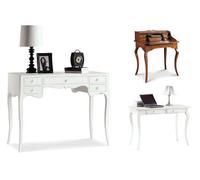 Mobile scrittoio con cassetti color bianco opaco noce lucido diversi modelli |13