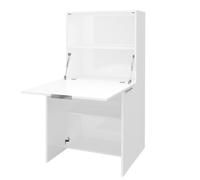 Mobile Scrivania a Scomparsa 70x35x140 cm Dalia Bianco Lucido