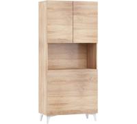 MOBILE SCRIVANIA COMPUTER LIBRERIA MEGAN H175x80x36cm ROVERE