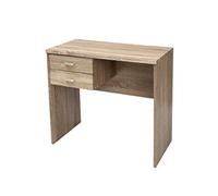 SCRIVANIA MODERNA 2 CASSETTI ROVERE SBIANCATO Porta Computer PC h768040 CM