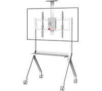 Mobile Smart Board Stand per lavagna bianca da 42 a 75 pollici con serratura carrello TV con ruote perfetto per ufficio, classe, uso domestico e presentazioni