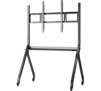 Mobile Smart Board Stand per lavagna bianca interattiva da 140 a 100 pollici, altezza regolabile, telaio fisso stabile, perfetto per aule e presentazioni