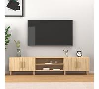 mobile soggiorno tv mobile per tv soggiorno mobiletto porta tv Mobile per TV Rovere Sonoma 180x31,5x40 cm in Legno Multistrato Adatto per il soggiorno, la camera da letto