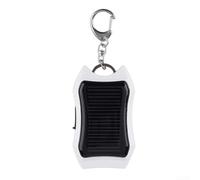 Mobile Solar Power Bank ad alta efficienza 17% celle monocristalline 1200mAh batteria e tensione di uscita stabile adatto per la ricarica del telefono (bianco)